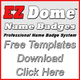 EZ Dome Name Badge Free Template Downloads